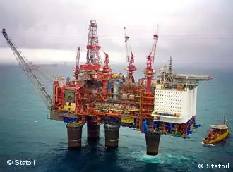 挪威国家石油公司的海上石油钻井平台