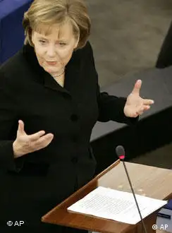 德国总理默克尔在欧洲议会发表讲话