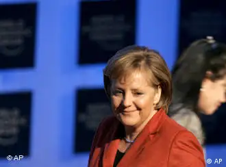 德国总理出席达沃斯世界经济论坛