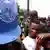 UN-Soldaten während einer Demonstration gegen RUF Rebellenführer Foday Sankoh, Sierra Leone. Quelle:AP