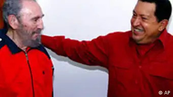 Kuba Fidel Castro und Hugo Chavez