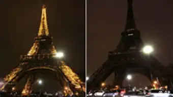 Kombo Paris Eiffelturm mit und ohne Licht