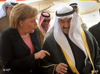 默克尔与科威特总理萨巴赫
