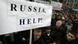 Kosovo Serbs hold a sign asking Russia for help Kosovo Serbs hold a sign asking Russia for help