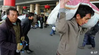 China Unterschicht Wanderarbeiter in Peking