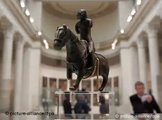 This mounted warrior is one of 1,300 items on display at Moscow's Pushkin Museum