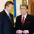 Viongozi wa Ukraine waziri Mkuu Yanukovych na rais Yushchenko