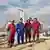 Ölarbeiter in Kasachstan
