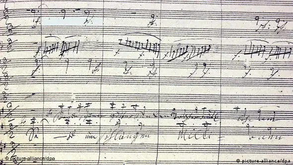Beethoven Leben in Bildern Musik Ludwig van Beethoven Partitur von der Neunten Sinfonie