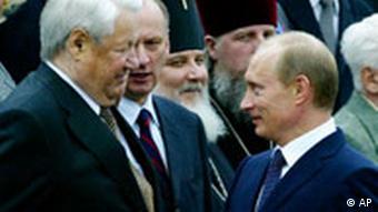 Bildgalerie Boris Jelzin und Wladimir Putin