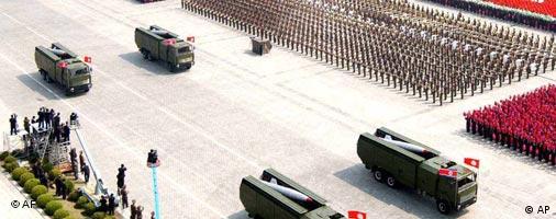 Nordkoreanische Militärparade