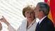 Reger Dialog: Kanzlerin Angela Merkel und US-Präsident George W. Bus Reger Dialog: Kanzlerin Angela Merkel und US-Präsident George W. Bus