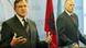 Germany's Defense Minister Franz Josef Jung stands next to Kosovo Prime Minister Agim Ceku Germany's Defense Minister Franz Josef Jung stands next to Kosovo Prime Minister Agim Ceku