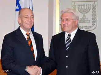 施泰因迈尔会见以色列总理奥尔默特