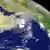 عکس ماهواره‌ای از توفان گونو در منطقه خلیج فارس