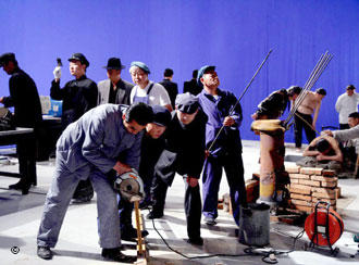 “迂回中国”艺术节的镜头之一