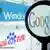A magnifying glass with Google logo in focus