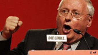 Možda najtelantiraniji govornik njemačke politike - Oskar Lafontaine. Ranije je bio predsjednik Socijaldemokratske stranke, danas stranke Ljevice
