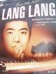 Plakat des chinesischen Pianisten Lang Lang
