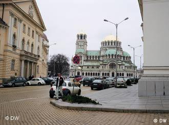 Imagine din centrul capitalei bulgare, Sofia