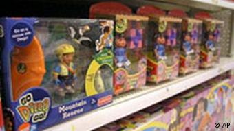 Chinesische Spielwaren in einem US-amerikanischen Geschäft (Foto: AP)