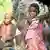 Pygmäen-Mädchen an der ugandischen Grenze, Foto: dpa