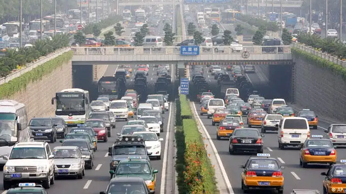 China Verkehr Autoverkehr in Peking