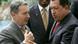 Uribe (l.) und Chávez beim südamerikanischen Energiegipfel im April 2007 Uribe (l.) und Chávez beim südamerikanischen Energiegipfel im April 2007