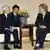 Angela Merkel en compagnie de l'empereur Akihito à Tokyo