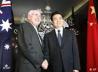 胡锦涛与澳大利亚总理霍华德