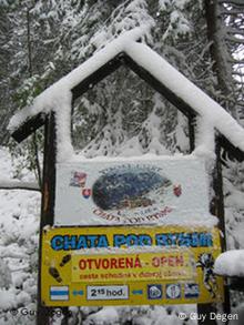 Zur Chata pod Rysmi geht es hier entlang