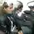 Jacqueline Pinochet wird in einem Polizeiwagen zur Wache gebracht, Quelle: AP