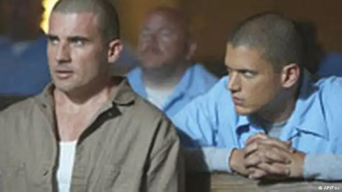 NEWS USE ONLY, FOR NEWS RELATED TO SUBJECT This undated photo provided by Fox shows actors Dominic Purcell, left, and Wentworth Miller in a scene from Prison Break. Two brothers from Missouri are the latest to claim that Hollywood hijacked their idea and transformed it into the popular moneymaker aired by FOX-TV. (AP Photo/Fox)