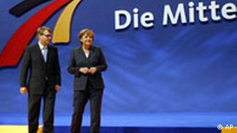 Deutschland CDU Parteitag in Hannover Angela Merkel und Ronald Profalla