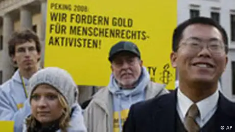 Deutschland Berlin Demonstration für Menschenrechte in China