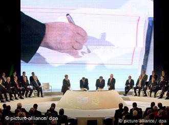 The Treaty of Lisbon is signed in Portugal