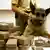 Полицейский пес с найденными наркотиками