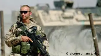 A German soldier in Afghanistan