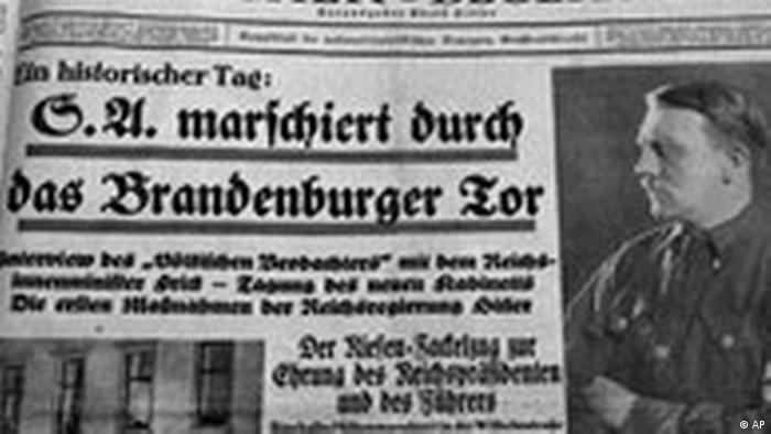 Хитлер поема властта на 30 .1. 1933 | Новини и анализи от Европа | DW |  30.01.2008