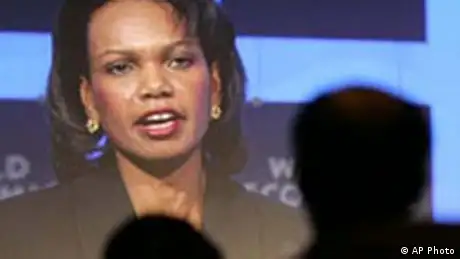 World Economic Forum Davos mit Condoleezza Rice (AP Photo)