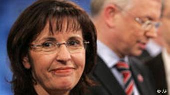 Deutschland Wahlen Landtagswahlen Hessen SPD Andrea Ypsilanti und Roland Koch CDU