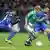 Aaron Hunt of Werder Bremen is crowded out by Bochum defenders