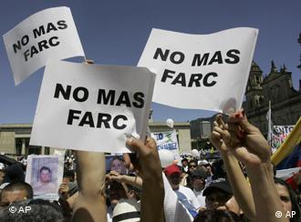 Anti-Farc-Demonstration in Kolumbien (Quelle: AP)