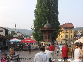 Straßenszene in Sarajevo