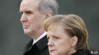 German Chancellor Angela Merkel with the Prime Minister of Liechtenstein Otmar Hasler