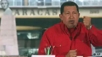 Venezuela Präsident Hugo Chavez zu Kolumbien