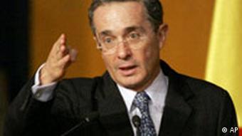 Kolumbien Präsident Alvaro Uribe