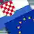 Zastave EU-a i Hrvatske