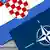 Zastave Hrvatske i NATO saveza