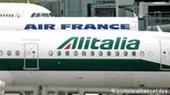 Flugzeuge von Air France und Alitalia (Quelle: dpa)